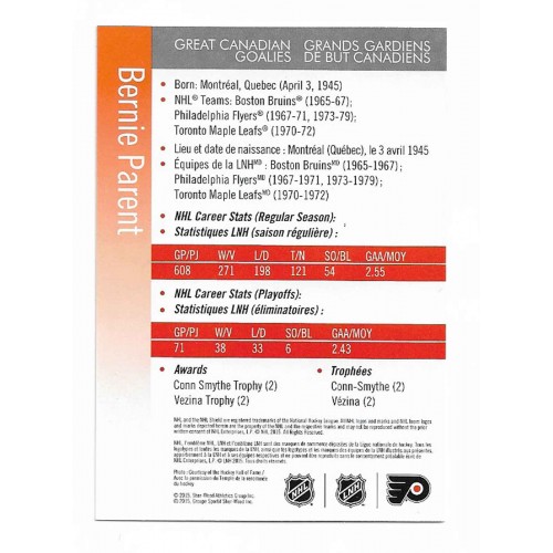 2015 Poste Canada Bernard Parent Timbre Autographié