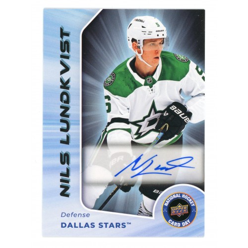 2024-25 Upper Deck National Card Day Autographs # SS-8 Nils Lundkvist