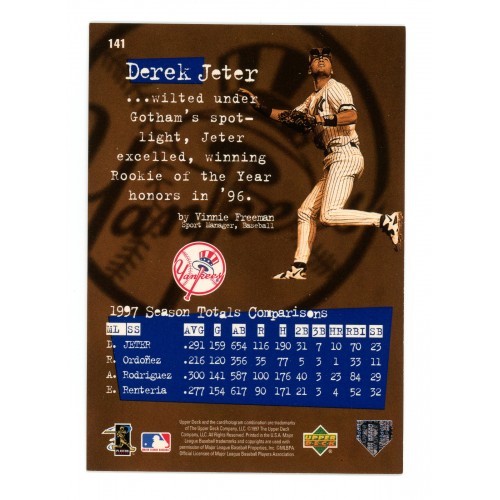 1998 Upper Deck # 141 Derek Jeter
