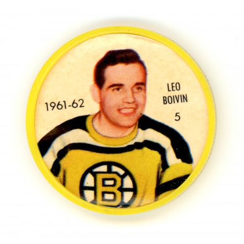 1961-62 Shirriff / Salada Jeton de Hockey # 5 Léo Boivin