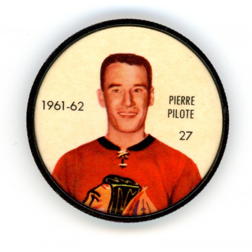 1961-62 Shirriff / Salada Jeton de Hockey # 27 Pierre Pilote