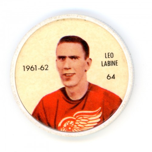 1961-62 Shirriff / Salada Hockey Coin # 64 Leo Labine