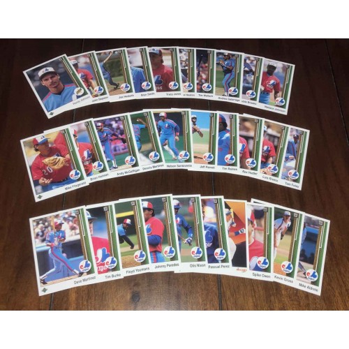 1989 Upper Deck Expos de Montréal 'Team Set' Série Complète
