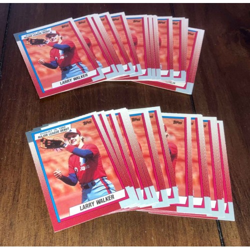 1990 Topps Major League Debut # 133 Larry Walker RC