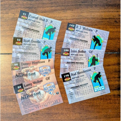 1993 Stadium Club Dôme Murphy Expos de Montréal Série complète 1993 Stadium Club Dôme Murphy Expos de Montréal Série complète