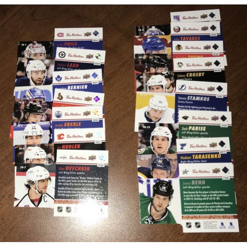 2015-16 Upper Deck Tim Hortons Die Cuts Série Complète