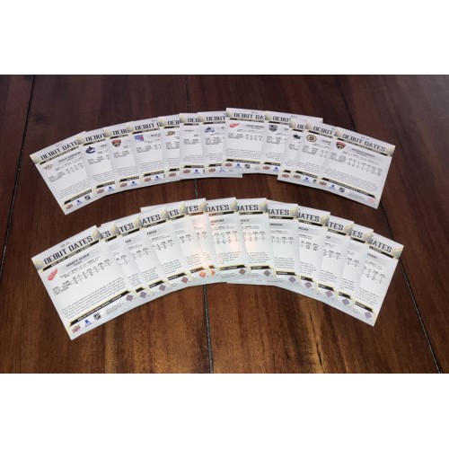 2022-23 Upper Deck Série 1 Debut Dates Série complète