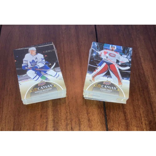 2021-22 Upper Deck Série 1 UD Canvas Série de Base Complète
