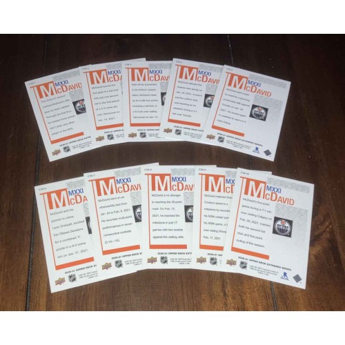 2020-21 Upper Deck Série 3 Connor McDavid MMXXI Série complète