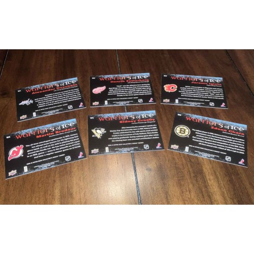 2009-10 UD Collector's Choice Warriors of Ice Série Complète