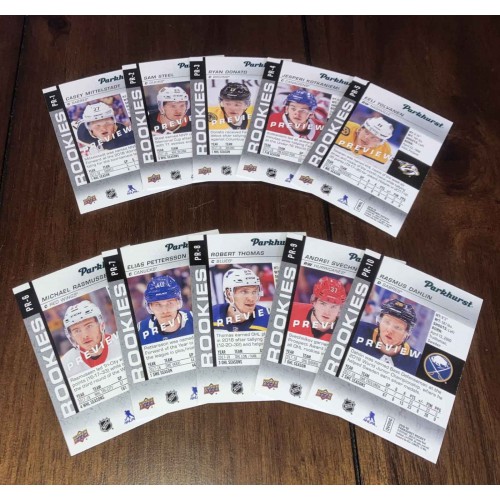 2018-19 UD Parkhurst Preview Série Complète