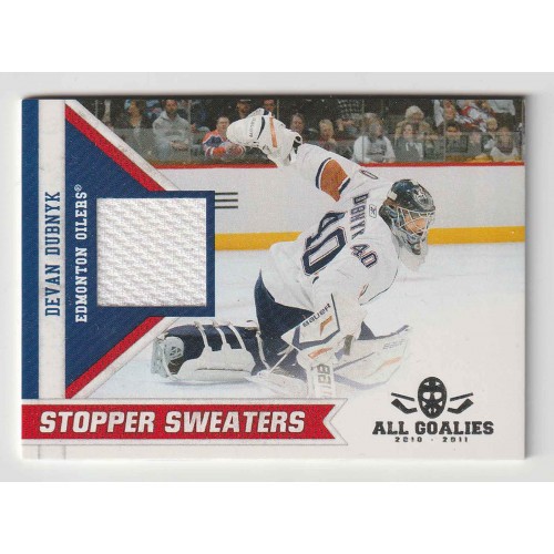 2010-11 Panini All Goalies Stopper Sweaters # 11 Devan Dubnyk