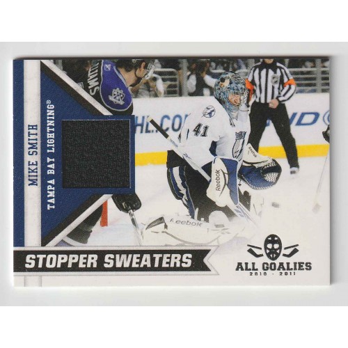 2010-11 Panini All Goalies Stopper Sweaters # 12 Mike Smith