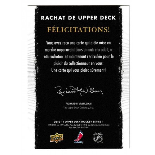 2010-11 Upper Deck French 1990-91 20th Anniversary Buybacks # 353 Petr Nedved RC