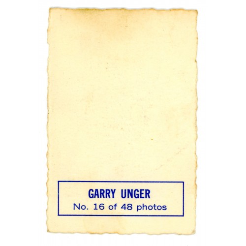 1970-71 O-Pee-Chee Deckle Edge # 16 Garry Unger