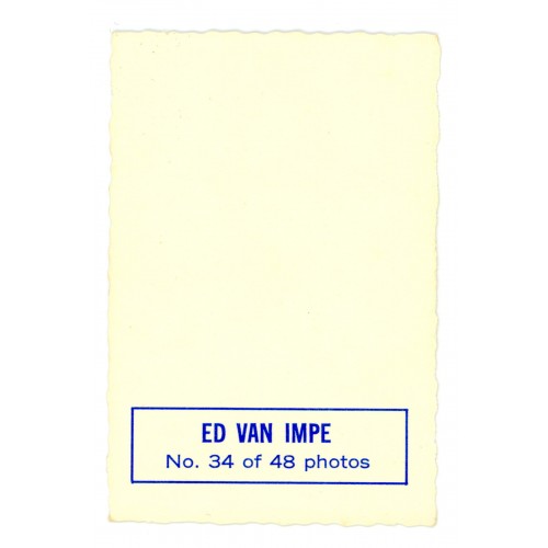 1970-71 O-Pee-Chee Deckle Edge # 34 Ed Van Impe 1970-71 O-Pee-Chee Deckle Edge # 34 Ed Van Impe
