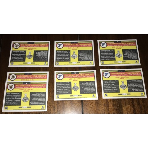 2019-20 O-Pee-Chee '19 Stanley Cup Final Moments (Choisir parmi la sélection)