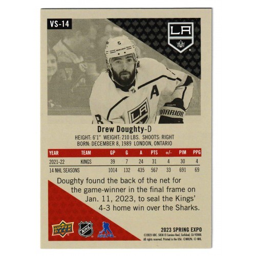 2023 Upper Deck Victory Stars Spring Expo # VS-14 Drew Doughty