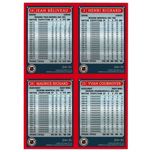 1992-93 O-Pee-Chee Canadiens de Montréal Fan Fest Panneau Promotionnel