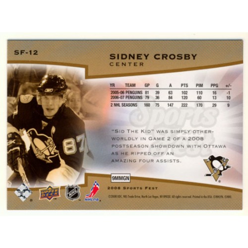 2008-09 Upper Deck Sports Fest # SF-12 Sidney Crosby