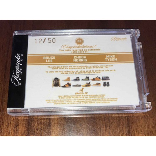2024 Keepsake Edition Bruce Lee # 89 Triple Relics /50 2024 Keepsake Edition Bruce Lee # 89 Triple Relics /50