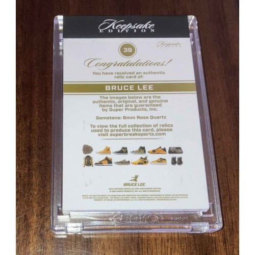 2024 Bruce Lee Keepsake Edition # 39 First Ever Laser Signapatch /100