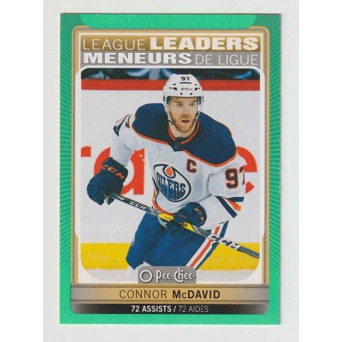 2021-22 O-Pee-Chee Bordure Vert Fluo # 583 Connor McDavid /50