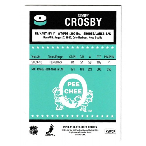 2010-11 O-Pee-Chee Retro Rainbow # 8 Sidney Crosby