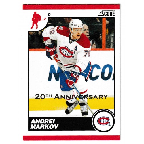 2010-11 Score 20th Anniversary # 274 Andrei Markov