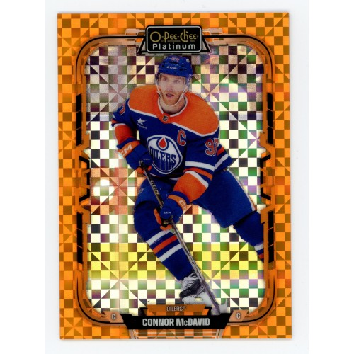 2025-26 O-Pee-Chee Platinum Preview Orange Checkers # P-1 Connor McDavid /15