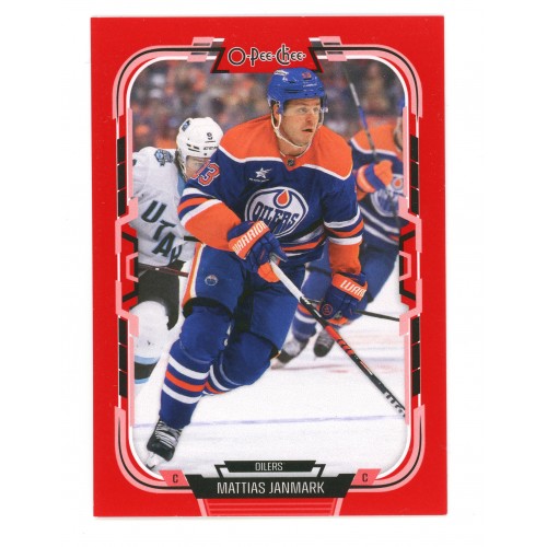 2025-26 O-Pee-Chee Red 1 of 1  # 327 Mattias Janmark 1/1