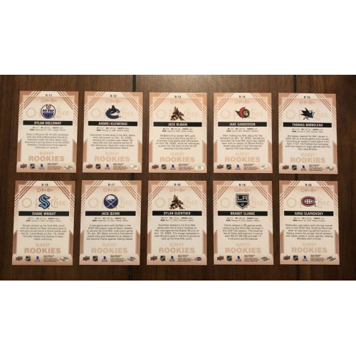2022-23 Upper Deck Série 2 OPC Glossy Rookies Bronze Série complète