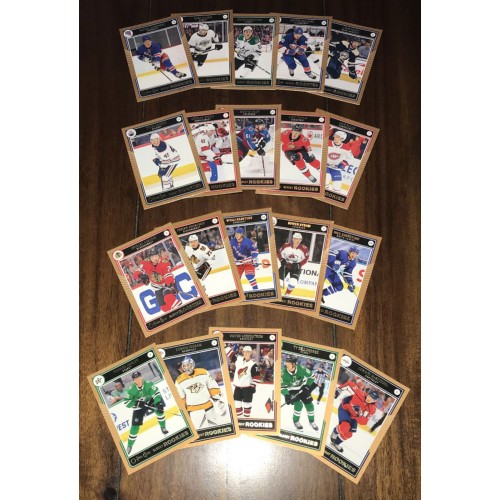 2020-21 Upper Deck Série 1 et 2 OPC Glossy Rookies BRONZE Série complète