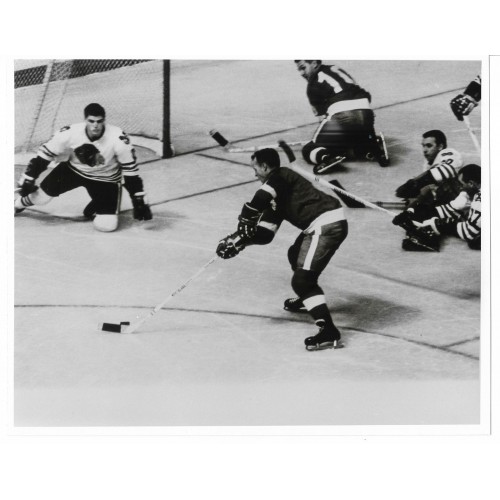 1960's Blackhawks vs Red Wings 8 x 10