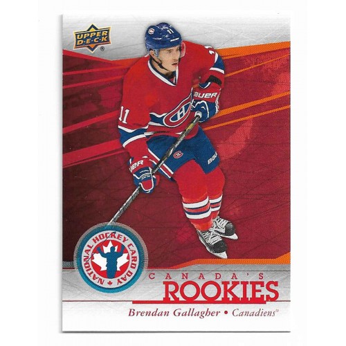 2013-14 Upper Deck National Hockey Card Day Canada # NHCD9 Brendan Gallagher RC