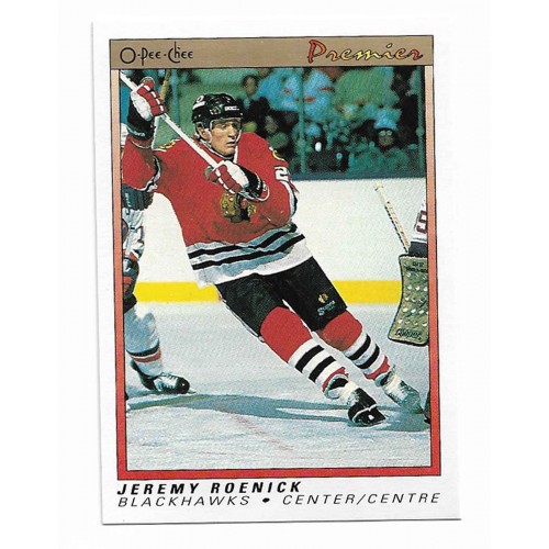 1990-91 O-Pee-Chee Premier # 100 Jeremy Roenick RC