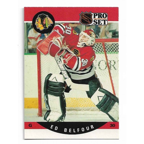1990-91 Pro Set # 598 Ed Belfour RC