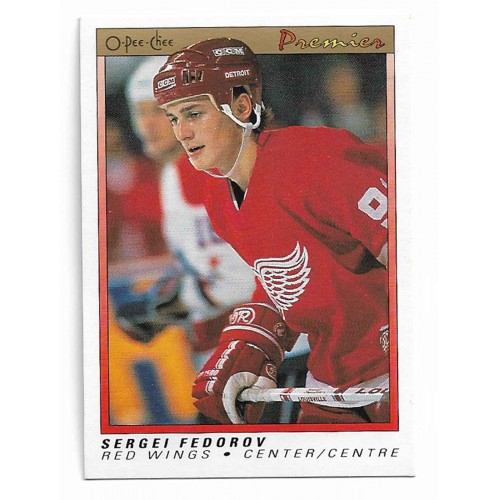 1990-91 O-Pee-Chee Premier # 30 Sergei Fedorov RC