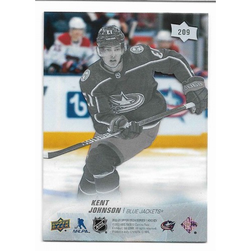 2022-23 Upper Deck Clear Cut # 209 Kent Johnson RC