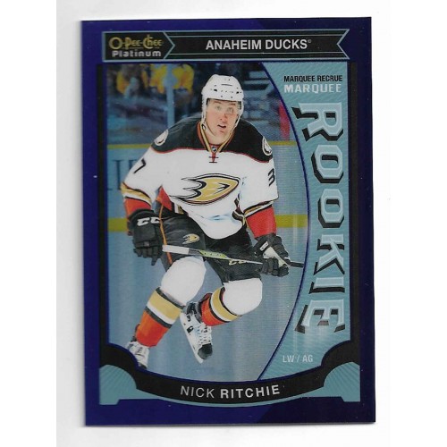 2015-16 O-Pee-Chee Platinum Marquee Rookies Purple # M49 Nick Ritchie /25