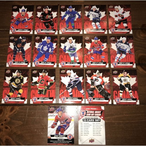 2021-22 Upper Deck National Hockey Card Day Canada Série Complète