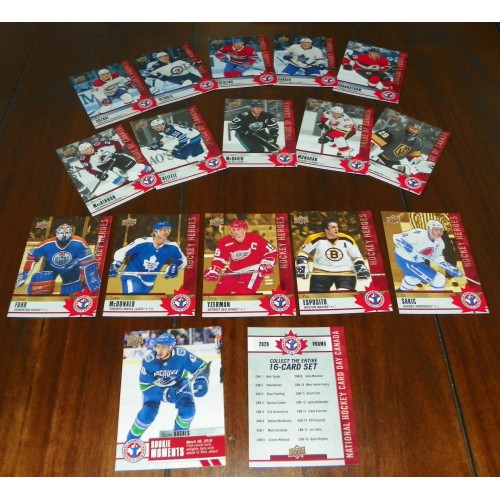 2019-20 Upper Deck National Hockey Card Day Canada Série Complète