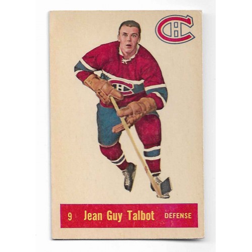 1957-58 Parkhurst Canadiens de Montréal # 9 Jean-Guy Talbot