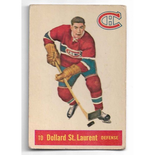 1957-58 Parkhurst Canadiens de Montréal # 10 Dollard St-Laurent