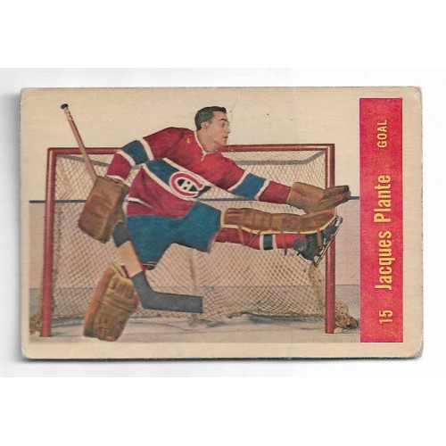 1957-58 Parkhurst Canadiens de Montréal # 15 Jacques Plante