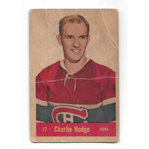 1957-58 Parkhurst Canadiens de Montréal # 17 Charlie Hodge RC