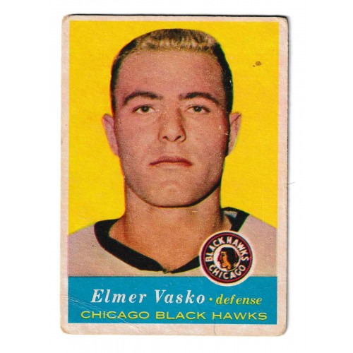 1957-58 Topps # 27 Elmer Vasko RC