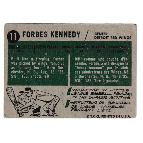 1958-59 Topps # 11 Forbes Kennedy