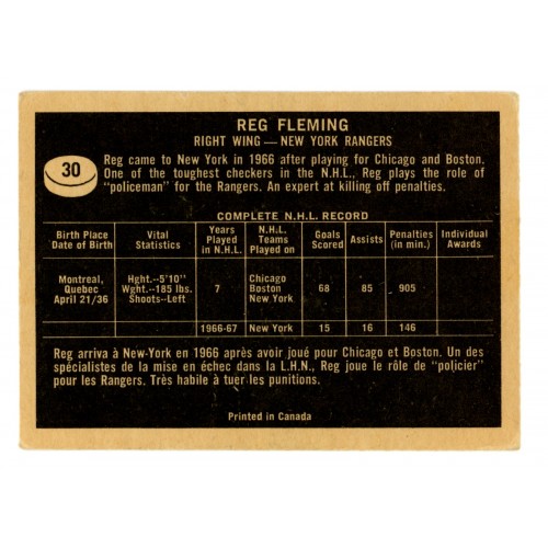 1967-68 Topps # 30 Reg Fleming