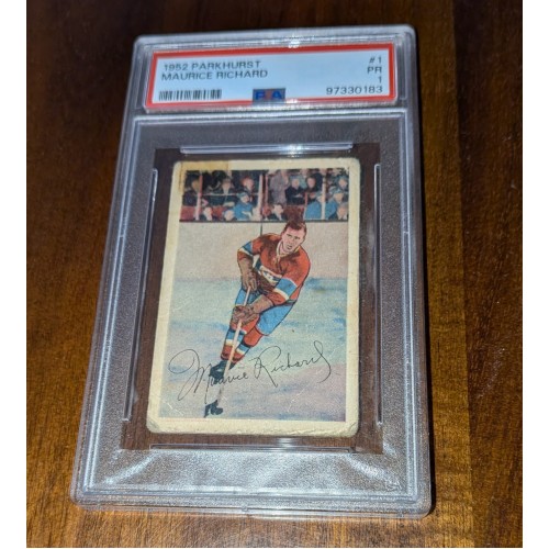 1952-53 Parkhurst # 1 Maurice Richard  PSA 1